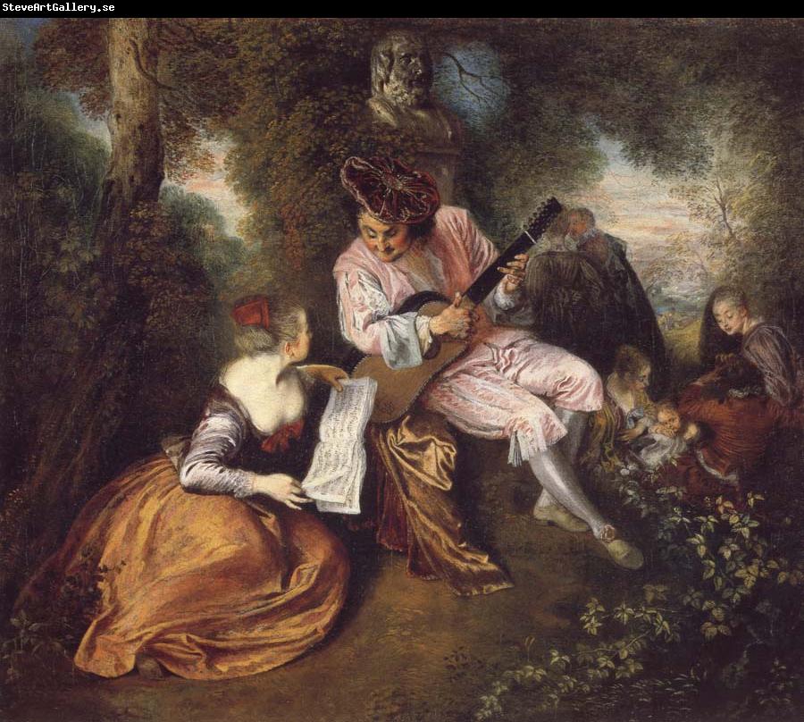 Jean-Antoine Watteau The Scale of Love